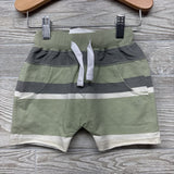 Drawstring French Terry Shorts Stripes 18-24M