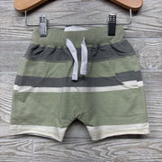 Drawstring French Terry Shorts Stripes 18-24M