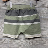 Drawstring French Terry Shorts Stripes 18-24M