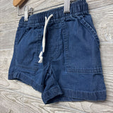 Pull On Drawstring Chambray Shorts 4
