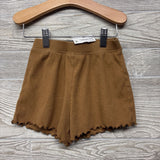 Ribbed Shorts Lettuce Trim 5T