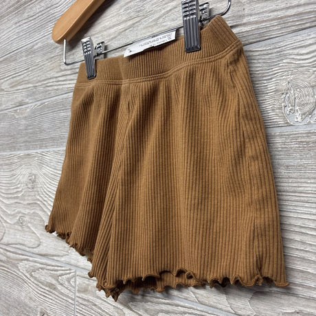 Ribbed Shorts Lettuce Trim 5T
