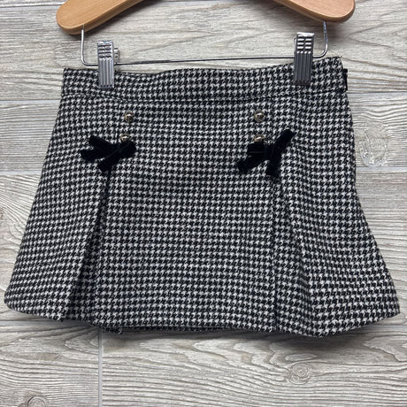 Houndstooth Peacoat & Skirt Bows 4T