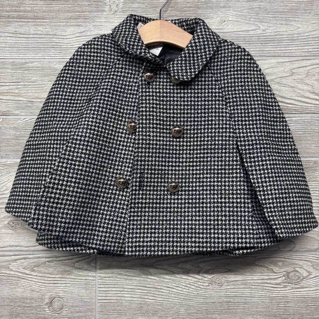 Houndstooth Peacoat & Skirt Bows 4T