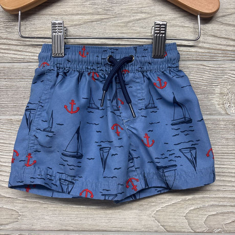 LS Rash Guard & Swim Trunks Sail Boats Anchors 6M