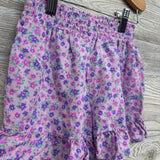 Smocked Ruffle Shorts Flowers 5-6