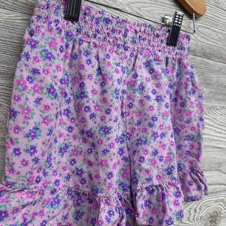 Smocked Ruffle Shorts Flowers 5-6