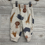 Full Zip Hoodie & French Terry Joggers Lions Giraffe 9M