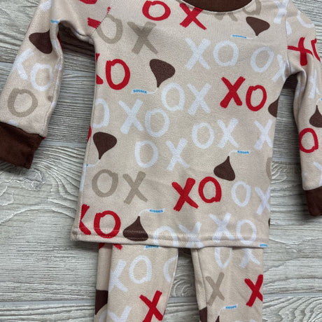 2 Pc LS PJs XOXO 12M