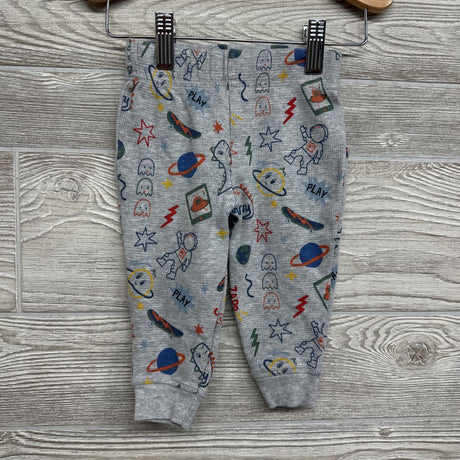 LS Waffle Knit Bodysuit & Pants Dinosaurs Skateboards 6-9M