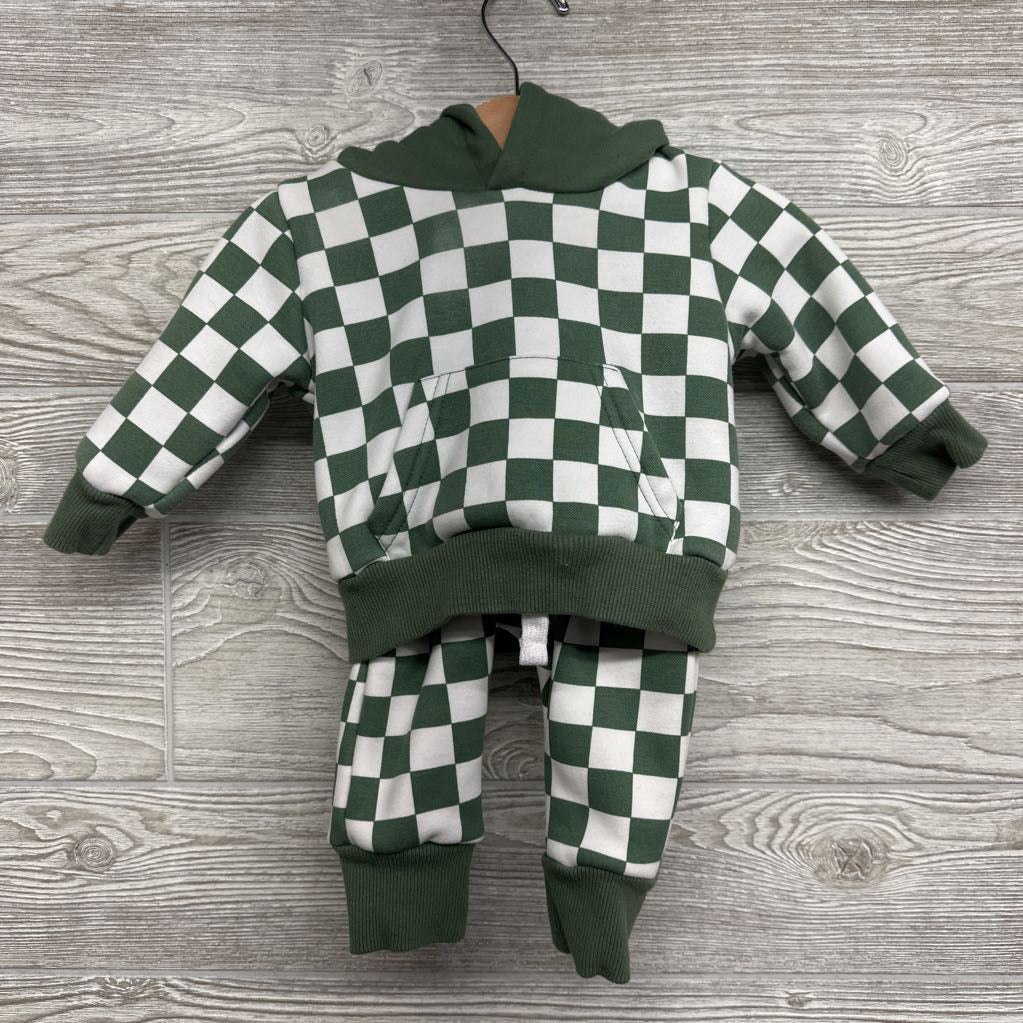 Hoodie & Joggers Checker 3-6M *