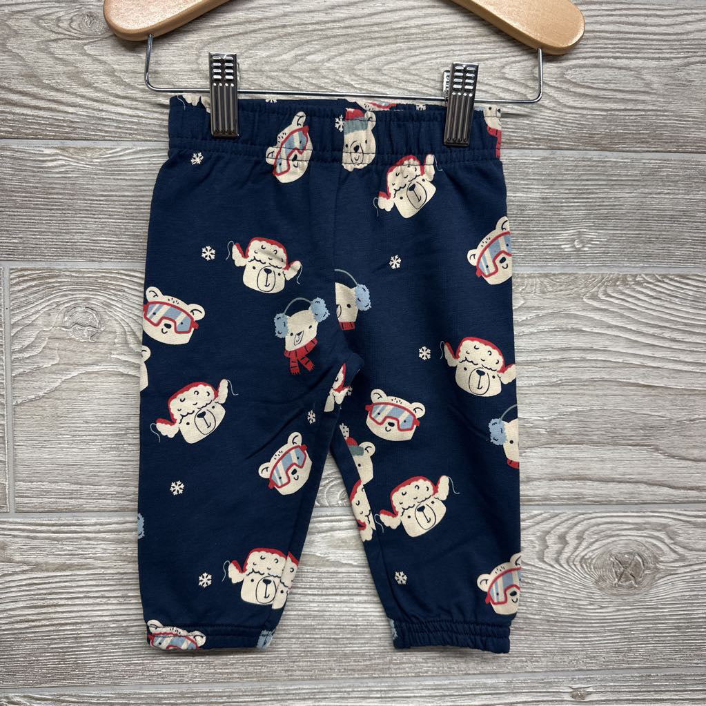 French Terry Pants Polar Bears 6-9M