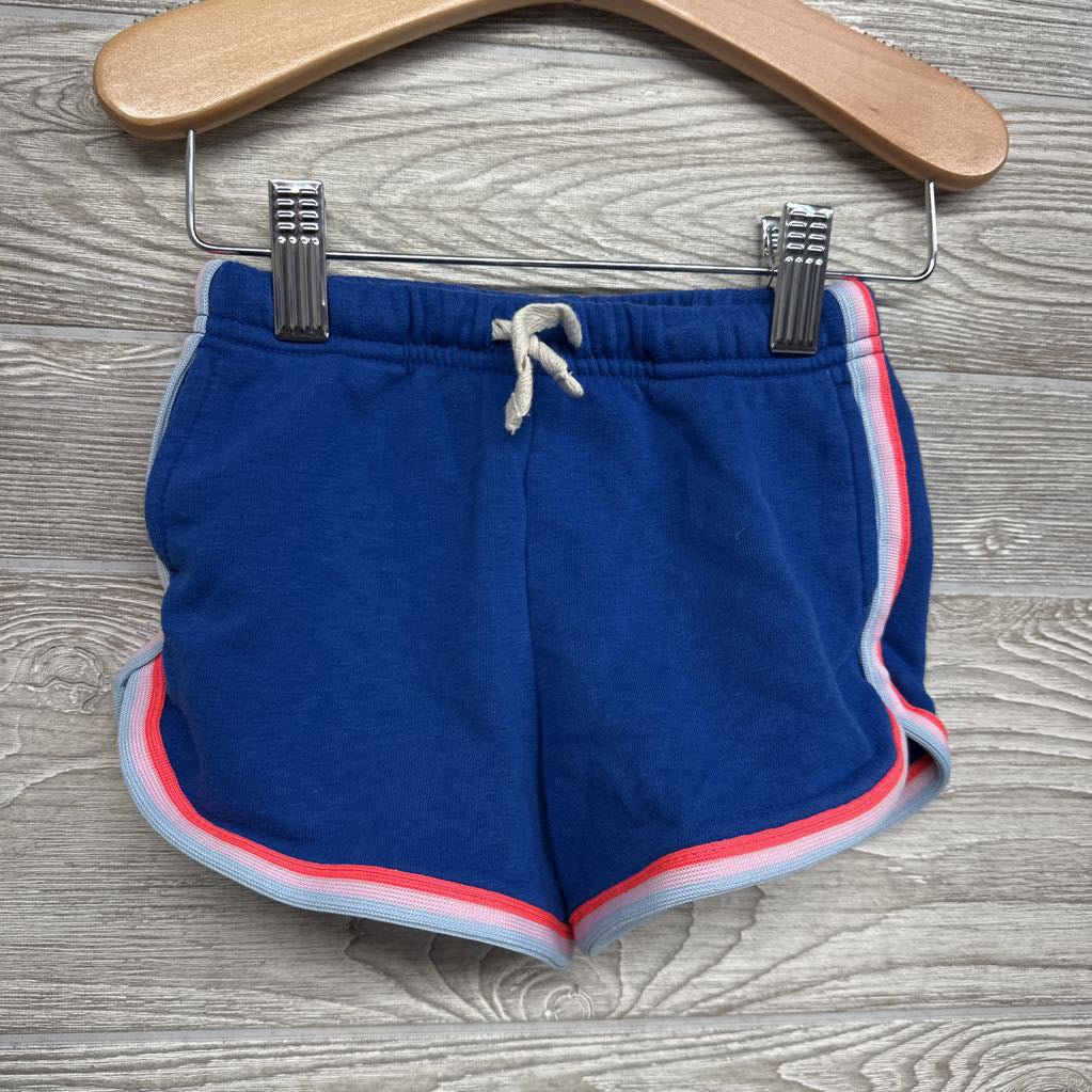 French Terry Drawstring Shorts Side Stripes 3T