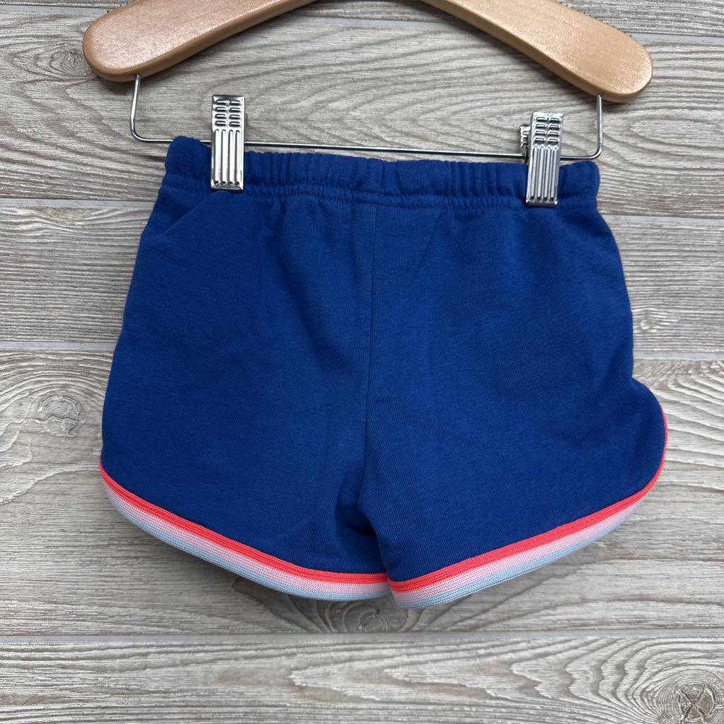 French Terry Drawstring Shorts Side Stripes 3T