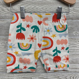 2 Pc PJs Flowers Rainbows 4T