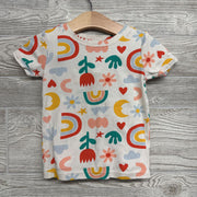 2 Pc PJs Flowers Rainbows 4T