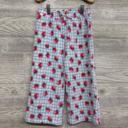 Textured Wide Leg Pants Strawberries 4T