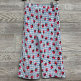 Textured Wide Leg Pants Strawberries 4T