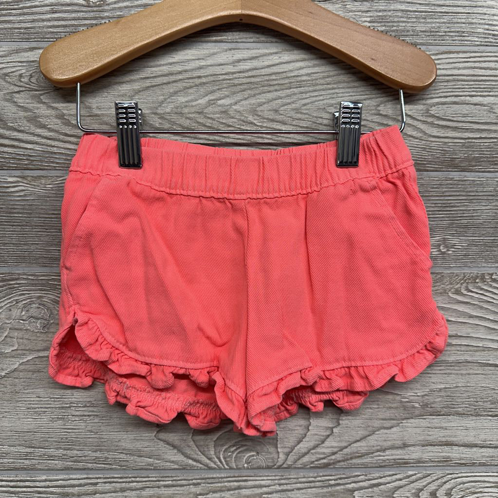 Pull On Ruffle Trim Shorts 4T