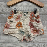 Pointelle Puff Sleeve Shirt & Shorts Flowers 4T