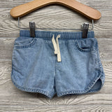 Chambray Drawstring Shorts 4T