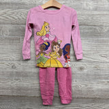 2 Pc LS PJs Princesses 5T