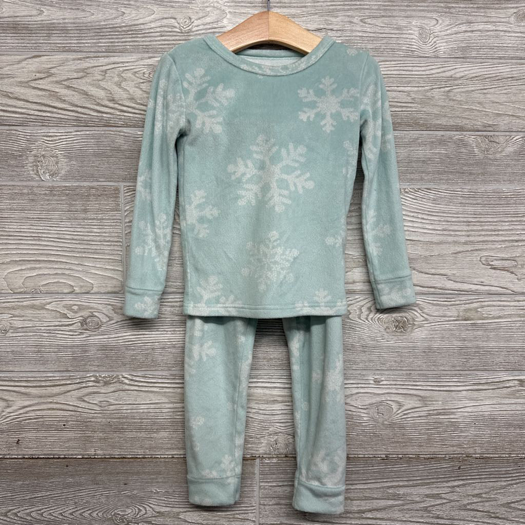 2 Pc LS Cozy PJs Snowflakes 4