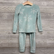 2 Pc LS Cozy PJs Snowflakes 4