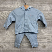 LS Snap Up Shirt W/ Hood & Pants 0-3M