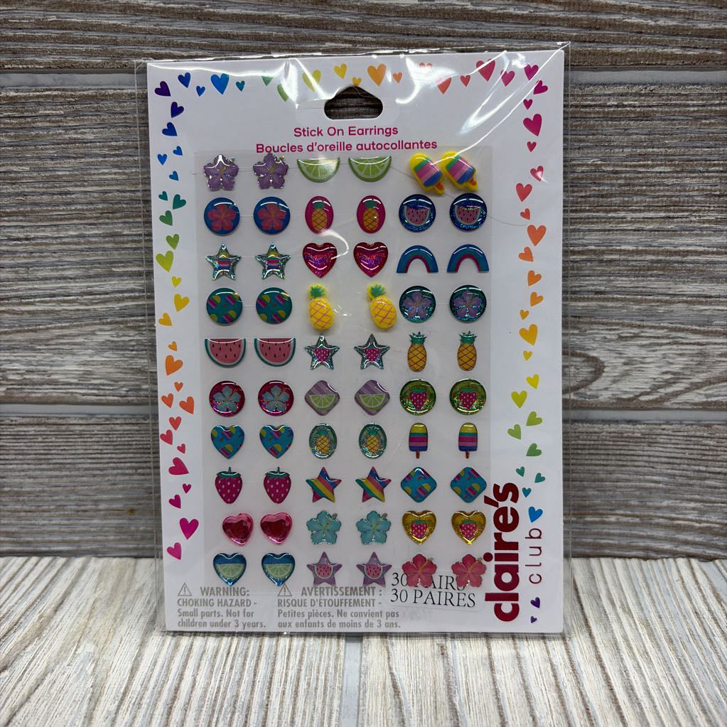 NEW Pack Of Stick On Earings