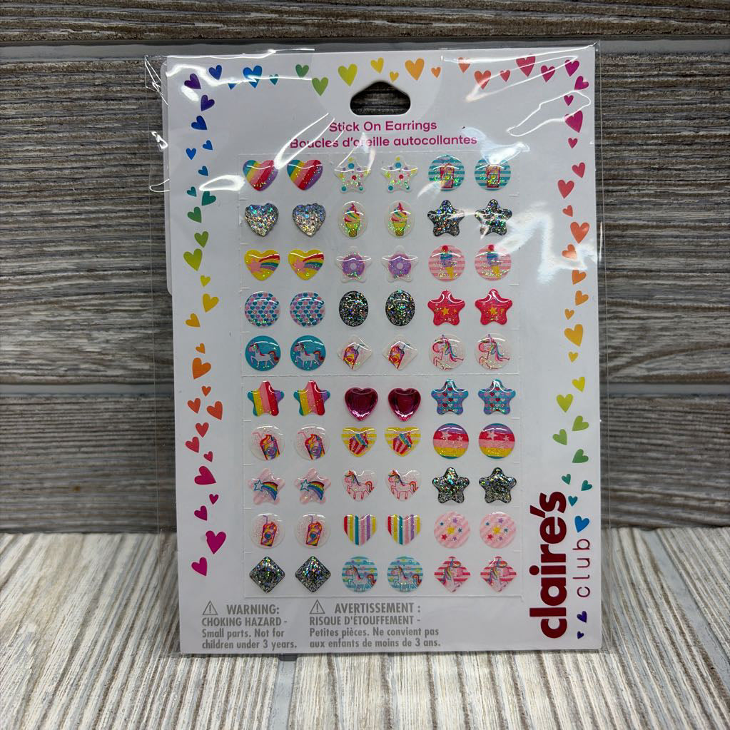 NEW Pack Of Stick On Earings