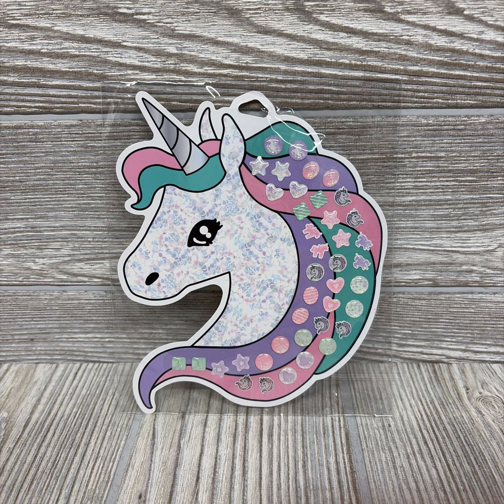 NEW Unicorn Stick On Earings