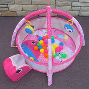3 In 1 Baby Gym Activity Mat W/ Ball Pit Balls