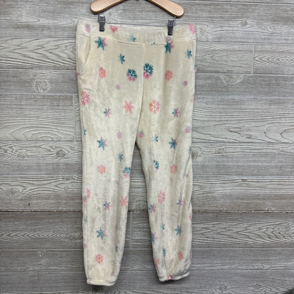 2 Pc LS Plush PJs Snowflakes 14-16