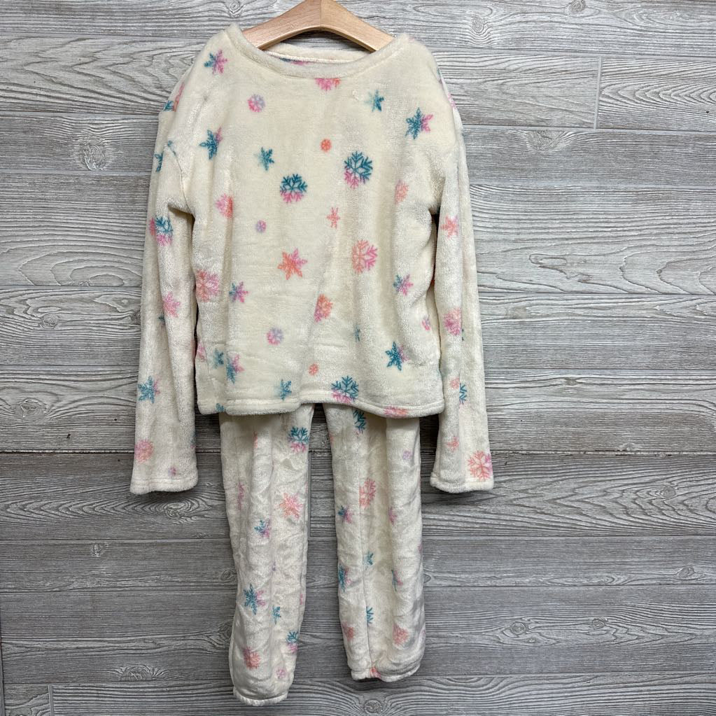 2 Pc LS Plush PJs Snowflakes 14-16