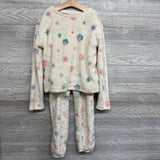 2 Pc LS Plush PJs Snowflakes 14-16