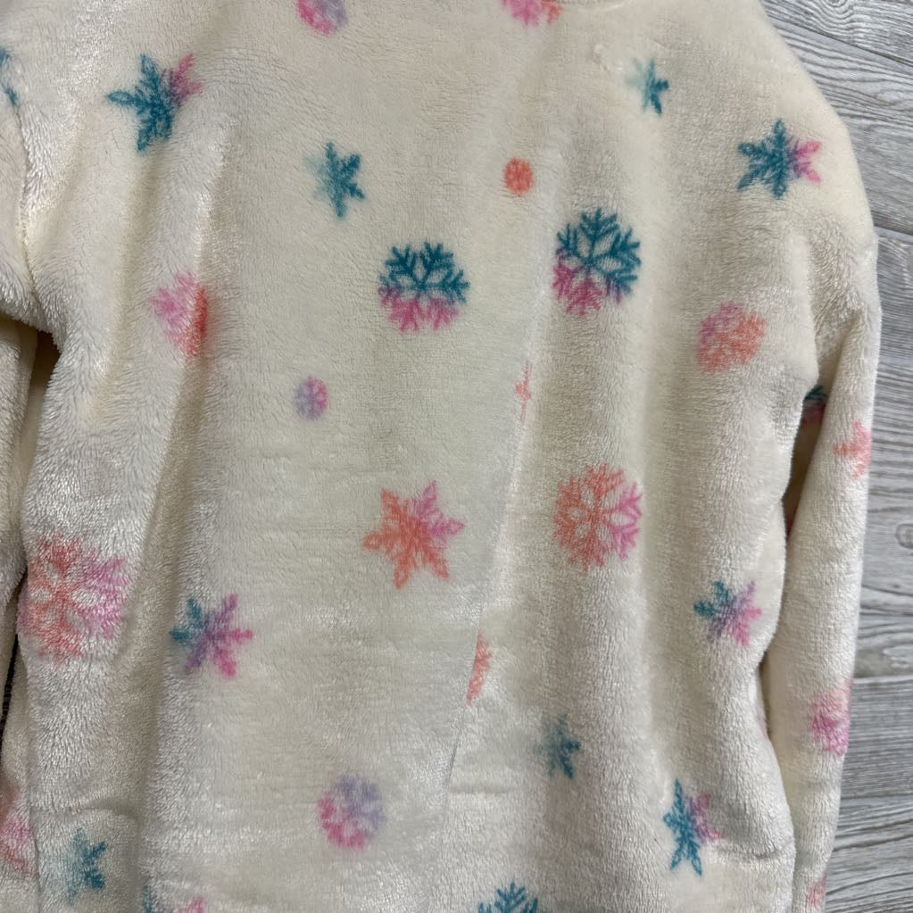 2 Pc LS Plush PJs Snowflakes 14-16