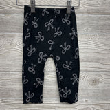 LS Shirt & Leggings Bows Lettuce Trim 6-9M