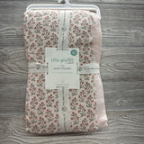 NEW 2 Pk Muslin Blanket Flowers Stripes