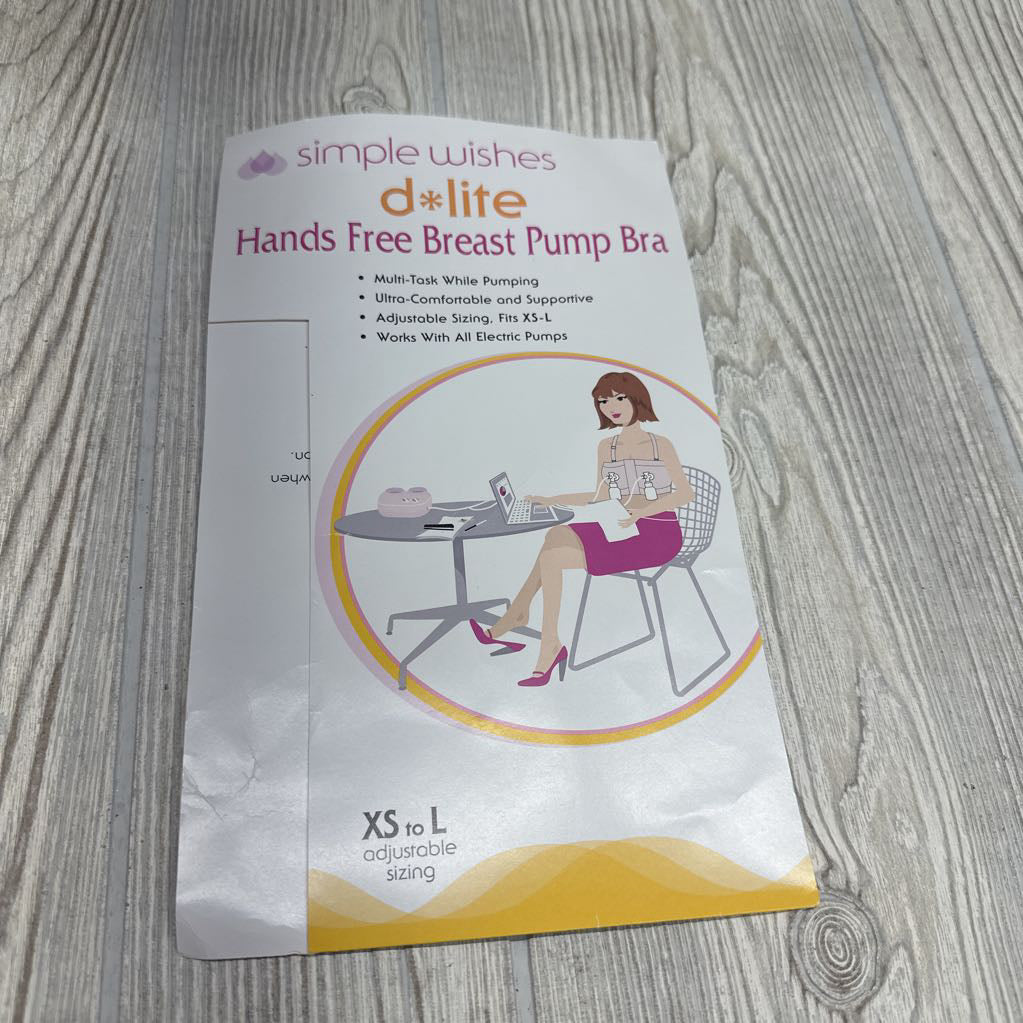 NEW D Lite Hands Free Pumping Bra XS-Large