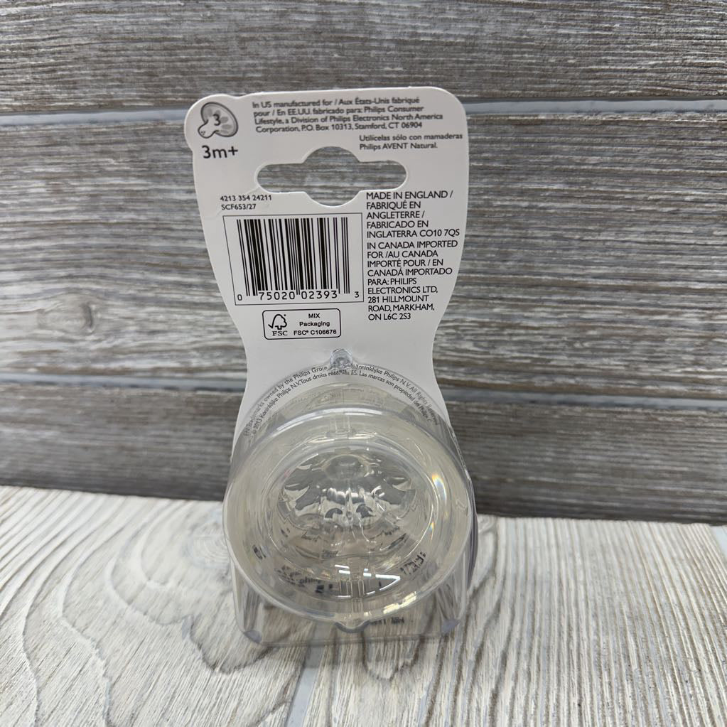 NEW 2 Pk Natural Nipples