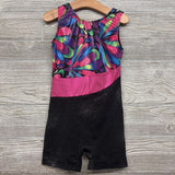 Biketard Glitter Flowers 6-7