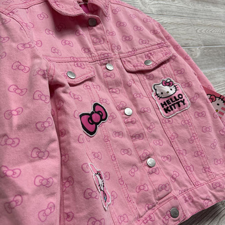 NEW Denim Jacket Bows 7-8