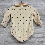 LS Plush Bodysuit Bows 6-9M