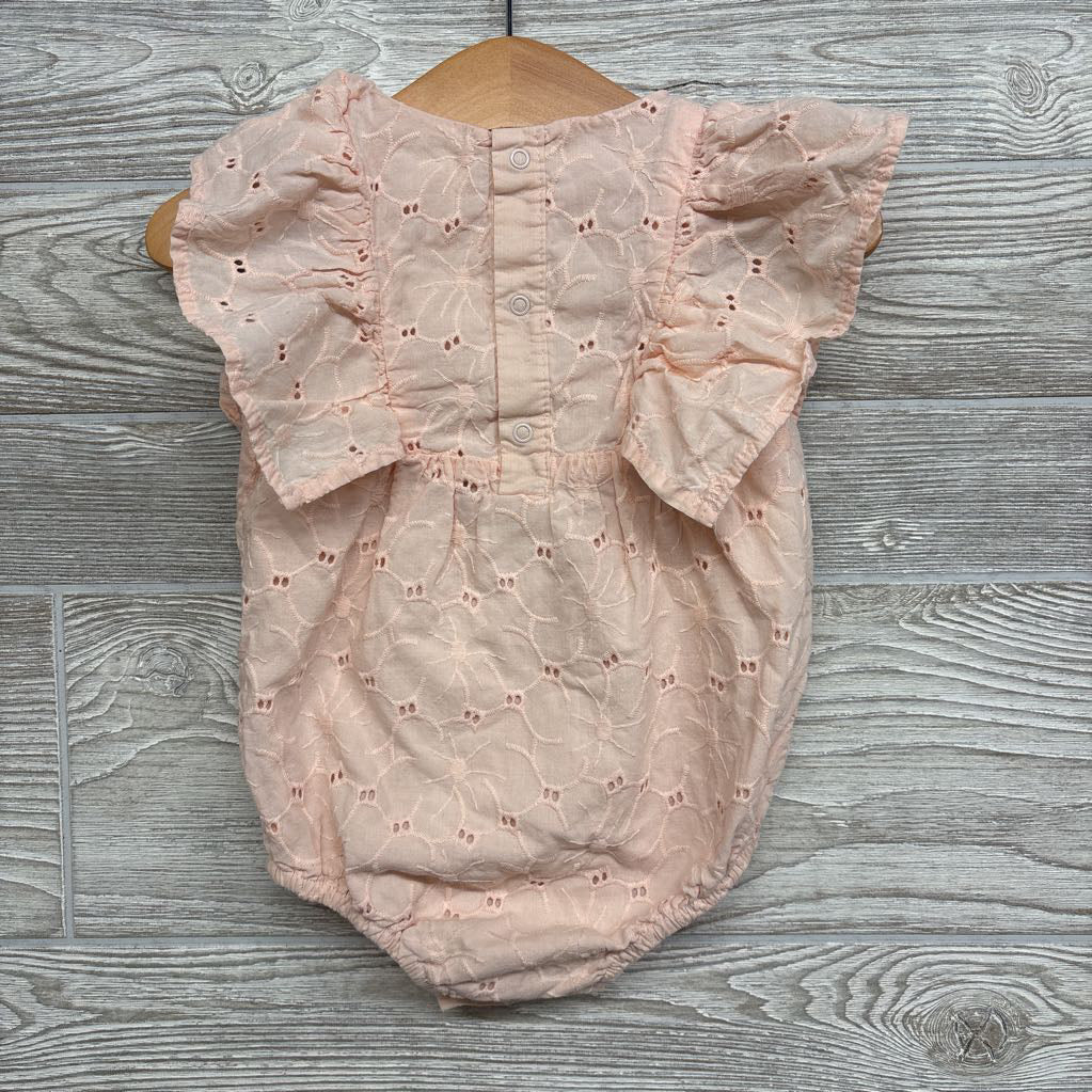 Eyelet Romper Ruffles 12M