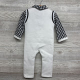 Textured Outfit W/ Gingham Shirt 12-18M