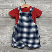 Gingham Shortalls & Shirt 12M