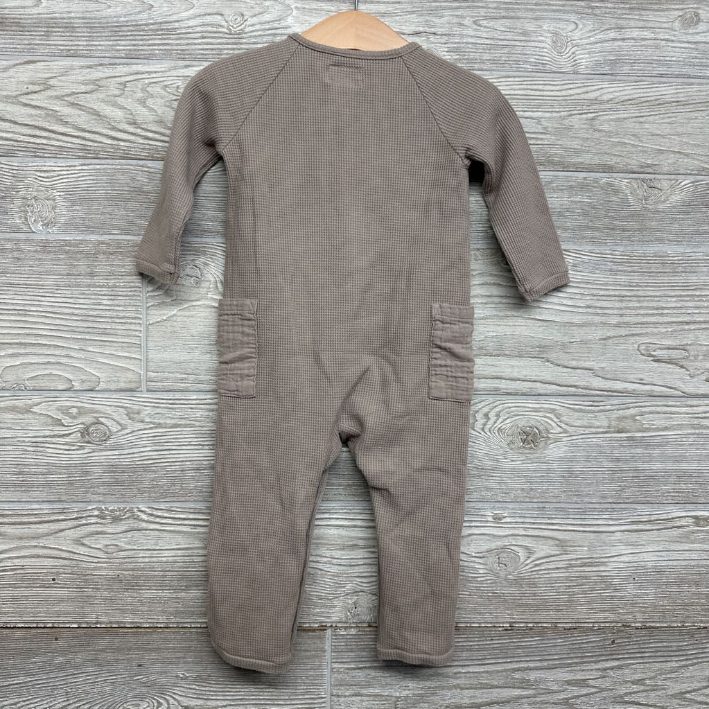 Organic Waffle Knit Outfit Pockets 18M