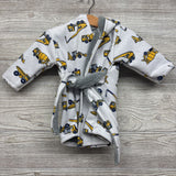 Construction Equipment Plush Lined Robe 6-12M
