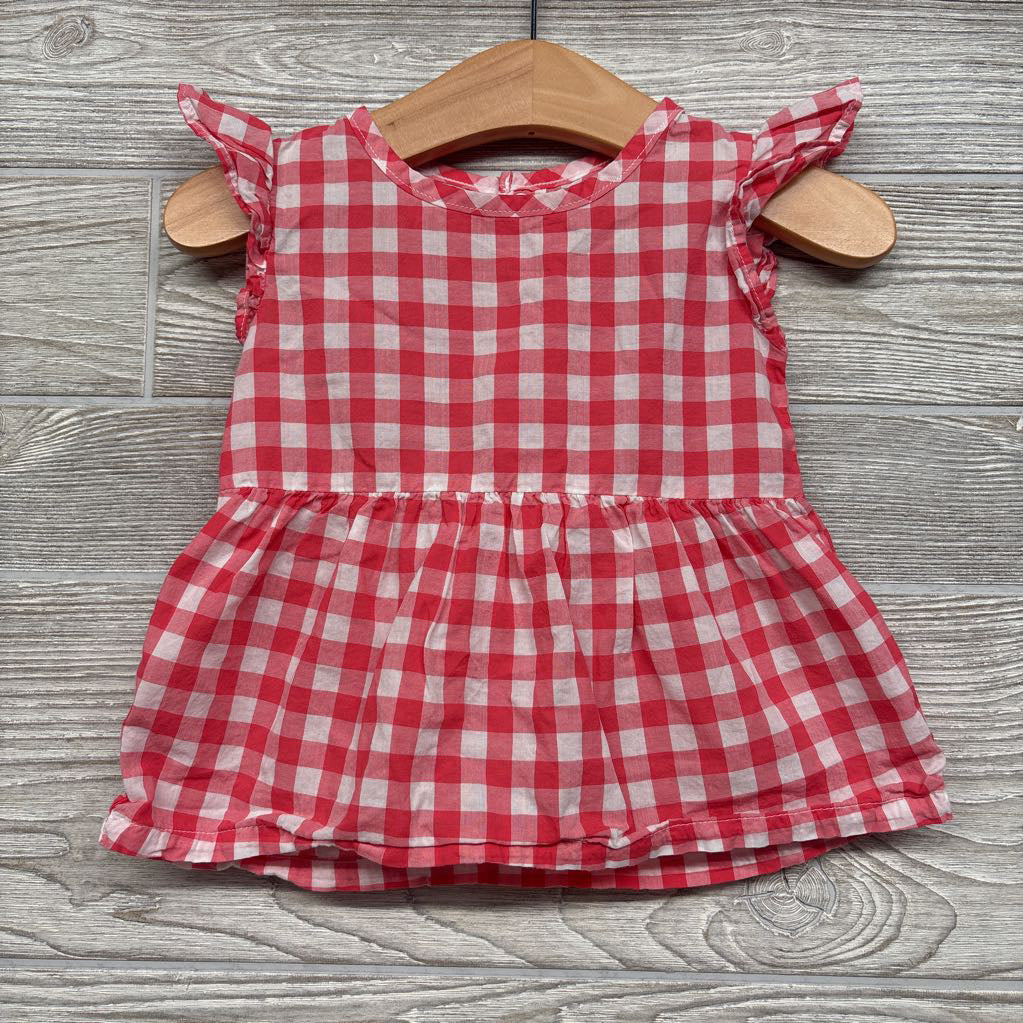 Gingham Peplum Shirt 18M